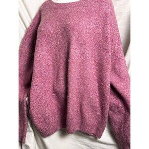 Womens Plus Size Boutique - 2X - Super Soft Mauve - Pink Bubble Sleeve Sweater